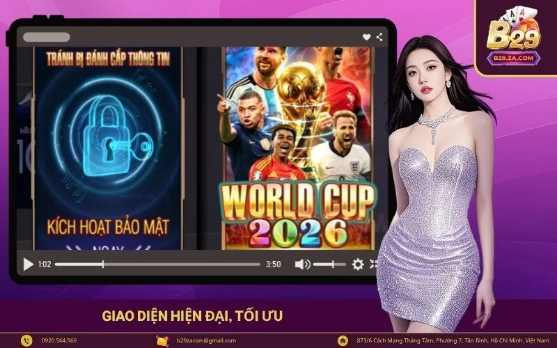 Giao diện hiện đại, tối ưu
