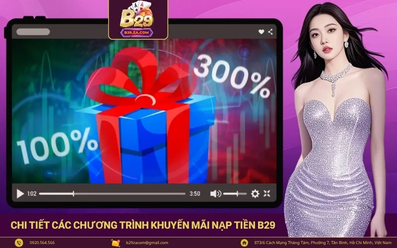 Chi tiết các chương trình Khuyến Mãi Nạp Tiền B29 hấp dẫn