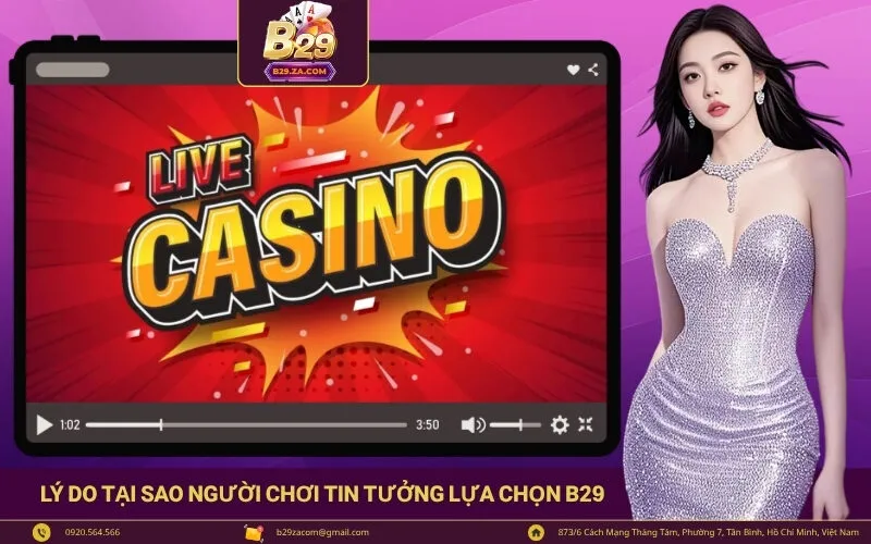 Lý do tại sao người chơi tin tưởng lựa chọn B29