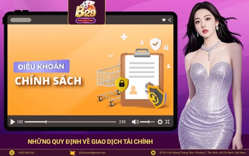 Những quy định về giao dịch tài chính
