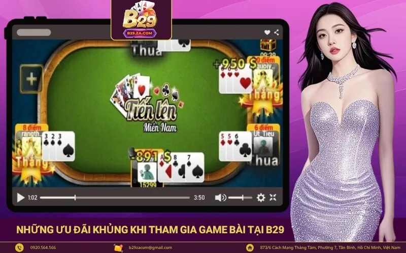 Những ưu đãi khủng khi tham gia game bài tại B29
