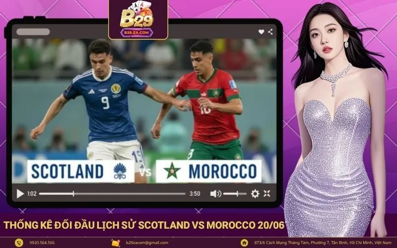 Thống kê đối đầu lịch sử soi kèo Scotland vs Morocco 2006