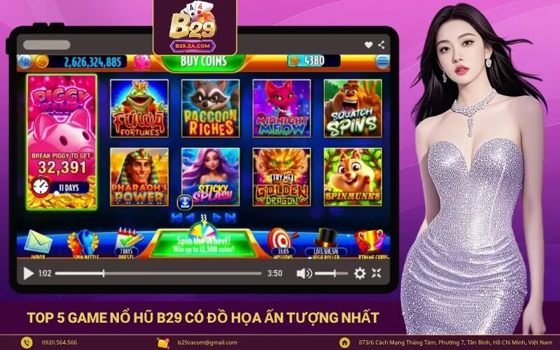 Top 5 Game Nổ Hũ B29 có đồ họa ấn tượng nhất